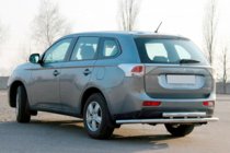 Mitsubishi Outlander 2012–2021 Achterbeschermbeugel AK004 (RVS) foto 1