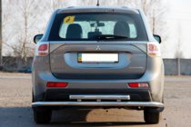 Mitsubishi Outlander 2012–2021 Achterbeschermbeugel AK004 (RVS) foto 2