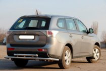 Mitsubishi Outlander 2012–2021 Achterbeschermbeugel AK004 (RVS) foto 3