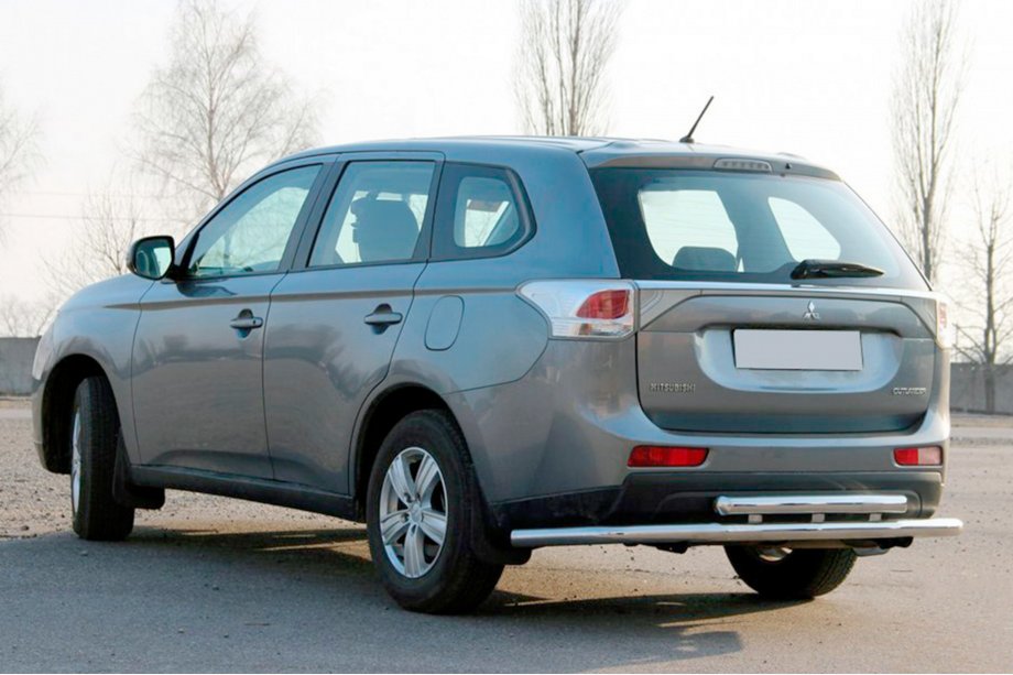 Mitsubishi Outlander 2012–2021 Achterbeschermbeugel AK004 (RVS) Image