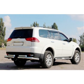 Achterbeschermbeugel AK003-Special (2 stuks, RVS) Mitsubishi Pajero Sport 2008–2015 foto 3