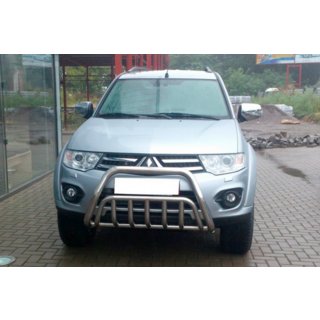 Bullbar voorzijde WT002 (RVS) Mitsubishi Pajero Sport 2008–2015 foto 1