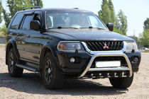 Mitsubishi Pajero Sport 1996–2007 Bullbar WT003 (RVS) foto 3
