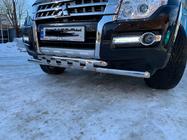 Mitsubishi Pajero Wagon IV 2006–2021 RVS voorbumperbescherming ST015 foto 6