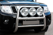 Nissan Navara 2006–2015 Bullbar WT018 (RVS) foto 1