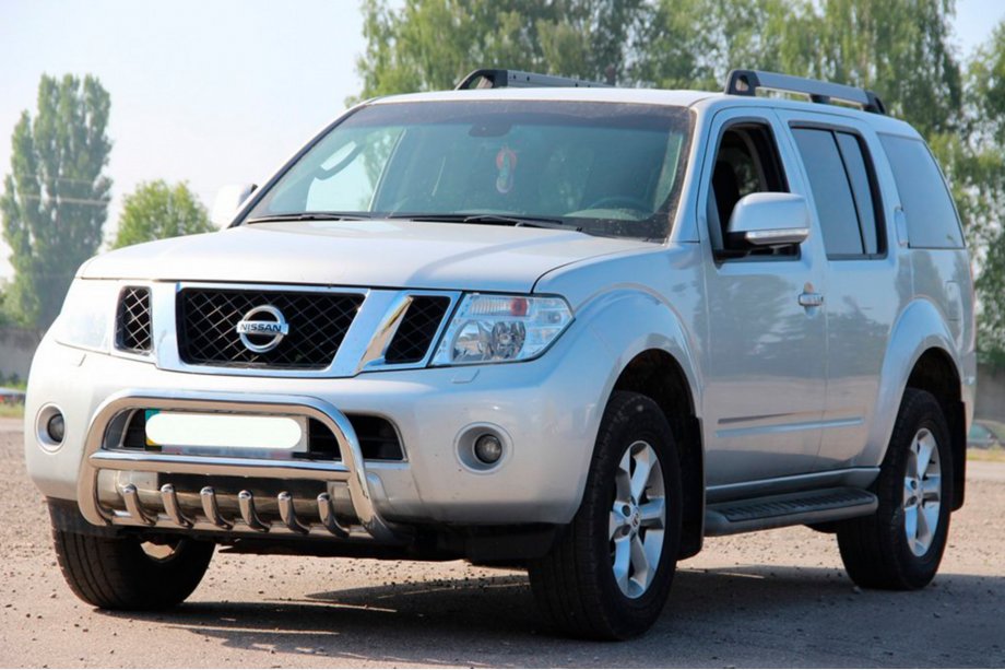 Nissan Pathfinder R51 2005–2014 Bullbar WT008 (RVS) Image