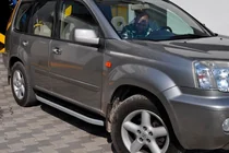 Nissan X-trail T30 2002–2007 Fullmond side steps (set van 2, aluminium) foto 5
