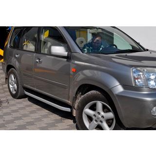 Fullmond side steps (set van 2, aluminium) Nissan X-trail T30 2002–2007 foto 4