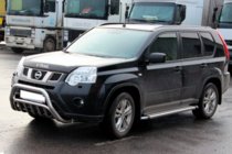Nissan X-trail T31 2007–2014 Voorste bullbar WT002 (RVS) foto 3