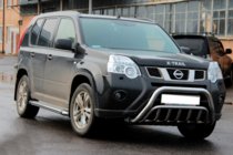 Nissan X-trail T31 2007–2014 Voorste bullbar WT002 (RVS) foto 2