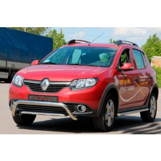 Voorbumperbeugel WT007 (RVS) Dacia Sandero 2013–2020 foto 1