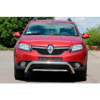 Voorbumperbeugel WT007 (RVS) Dacia Sandero 2013–2020 foto 2
