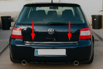 Volkswagen Golf 4 1997–2006 Kofferbakrand (RVS) foto 1
