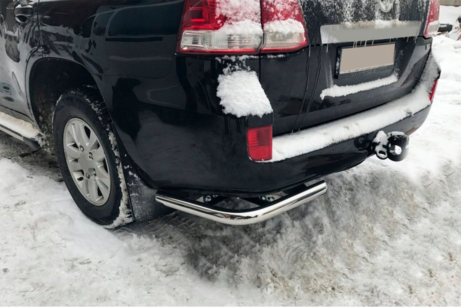 Toyota Land Cruiser 200 2007–2021 Achterhoeken AK003 (2 st., RVS) Image