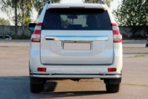 Toyota Land Cruiser Prado 150 2009–2023 Achterbeschermbeugel AK005-2 (RVS) foto 2