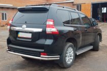 Toyota Land Cruiser Prado 150 2009–2023 Achterbeschermbeugel AK005-2 (RVS) foto 7