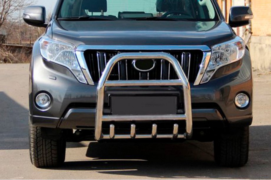 Toyota Land Cruiser Prado 150 2009–2023 Bullbar QT007 (RVS) Image