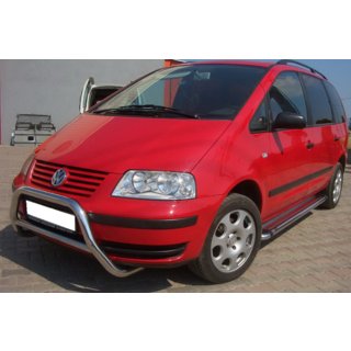 Bullbar WT005 (RVS) Volkswagen Sharan 1995–2010 foto 2