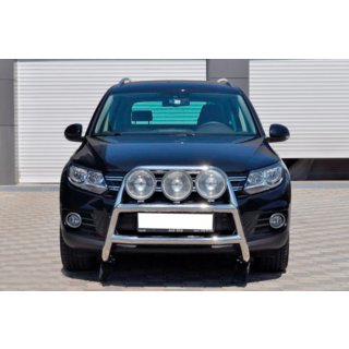 Bullbar WT018 (RVS) Volkswagen Tiguan 2007–2016 foto 2
