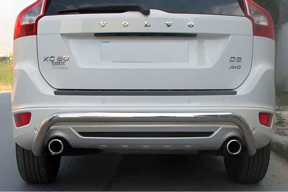 Volvo XC60 2009–2017 Achterbumperbescherming AK007 (RVS) Image