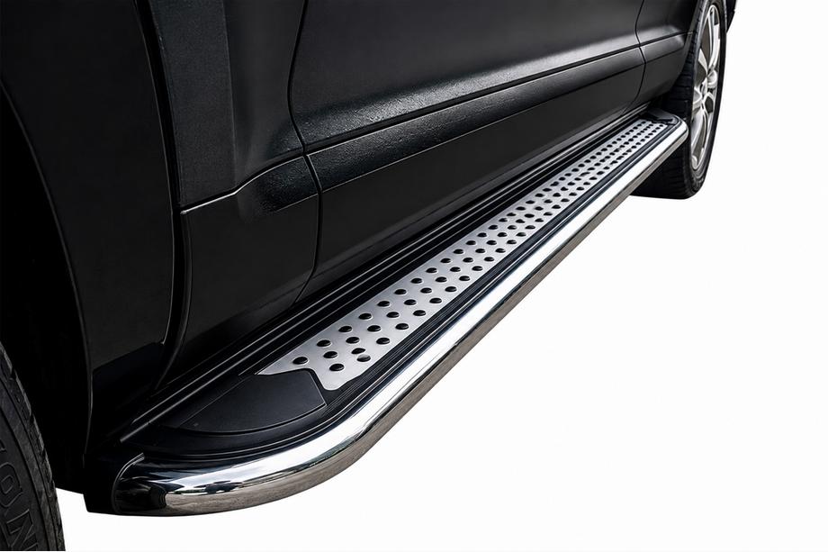 Porsche Cayenne 2003–2010 Maydos v2 zijtreden (set 2 stuks, aluminium/RVS) Image