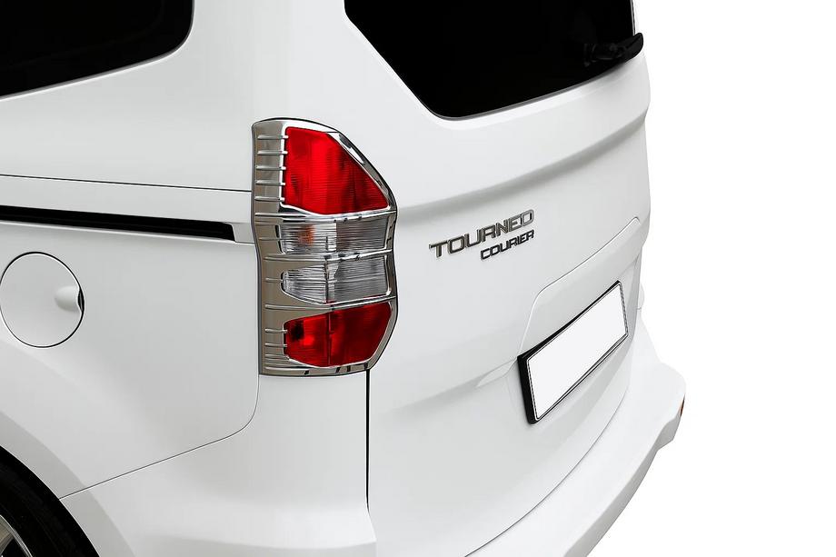 Ford Courier 2014–2023 Achterlicht afdekkappen (2 stuks, kunststof) Image