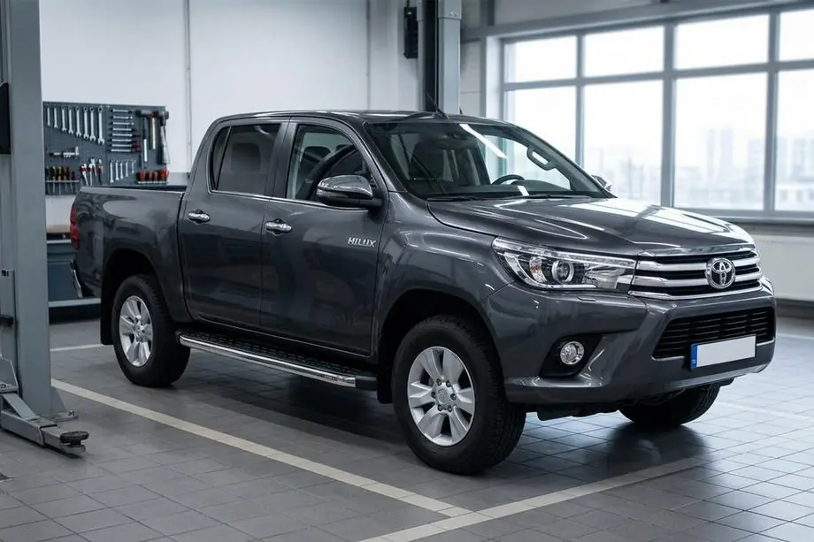 Toyota Hilux 2015– Blackline zijtreden (2 stuks, aluminium) Image