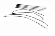 Volkswagen Jetta 2006–2011 Complete raamomlijsting (RVS) foto 5