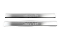 Volkswagen Jetta 2006–2011 RVS instaplijsten (binnenzijde dorpel) Set van 2 stuks (met opschrift), OmsaLine - Italiaans RVS foto 3