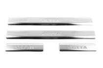 Volkswagen Jetta 2006–2011 RVS instaplijsten (binnenzijde dorpel) Set van 2 stuks (met opschrift), OmsaLine - Italiaans RVS foto 5