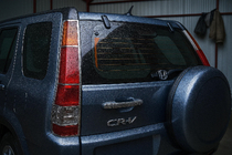 Honda CRV 2001–2006 Achterlicht afdekkappen (2 stuks, kunststof) foto 1