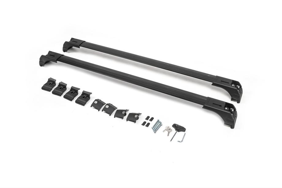 Dwarsdragers voor geïntegreerde dakrails, afsluitbaar Skybar V2 (2 stuks) tot 120 cm, grijs Foto 4