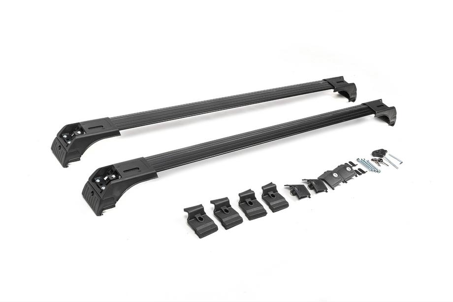 Dwarsdragers voor geïntegreerde dakrails, afsluitbaar Skybar V2 (2 stuks) tot 120 cm, grijs Foto 9