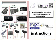 Renault Trafic 2001–2015 Draagbalken voor originele bevestigingspunten, afsluitbaar (2 stuks) foto 5