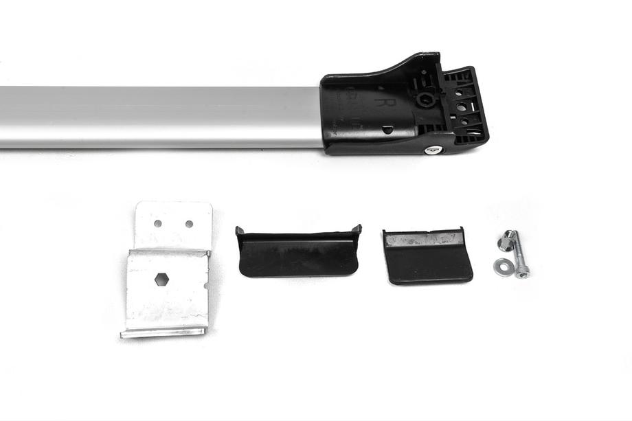 Skoda Yeti 2009–2017 Afsluitbare dwarsdragers voor dakrails (2 stuks) Grijs Foto 4