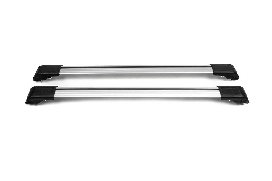 Skoda Yeti 2009–2017 Afsluitbare dwarsdragers voor dakrails (2 stuks) Grijs Foto 15