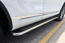 Volkswagen Touareg 2002–2010 Zijtreden Maydos V2 (2 st., aluminium/RVS) foto 1