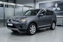 Mitsubishi Outlander 2006–2012 Side steps Maya V1 (2 stuks, aluminium) foto 1