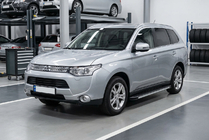 Mitsubishi Outlander 2012–2021 Side steps Maya V1 (2 stuks, aluminium) foto 3