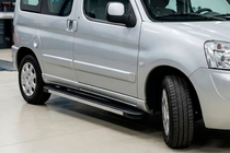 Peugeot Partner 1996–2008 Side steps Maya V1 (2 stuks, aluminium) foto 2