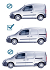 Mercedes Citan 2013–2021 Originele dakrails (met dwarsdragers) (standaard basis) Grijs + zwart foto 12