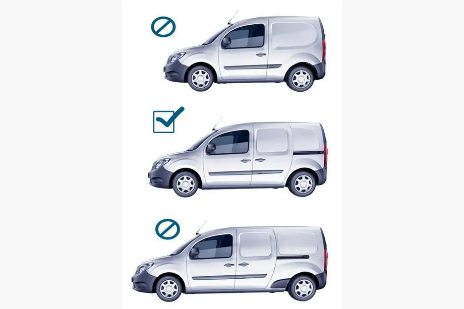 Mercedes Citan 2013–2021 Originele dakrails (met dwarsdragers) (standaard basis) Foto 12