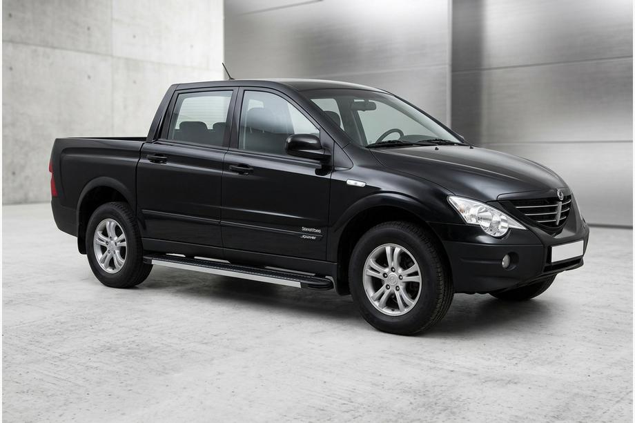 SsangYong Action 2005–2018 Side steps Maya V1 (2 stuks, aluminium) Image