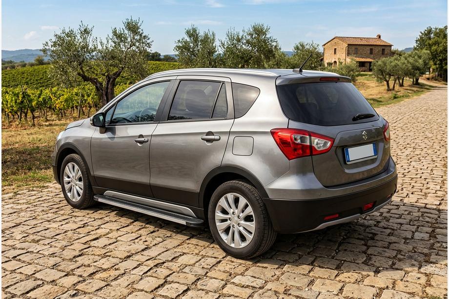 Suzuki SX4 S-Cross 2013–2016 Side steps Maya V1 (2 stuks, aluminium) Image