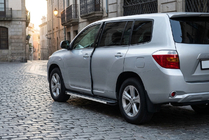 Toyota Highlander 2008–2013 Side steps Maya V1 (2 stuks, aluminium) foto 1