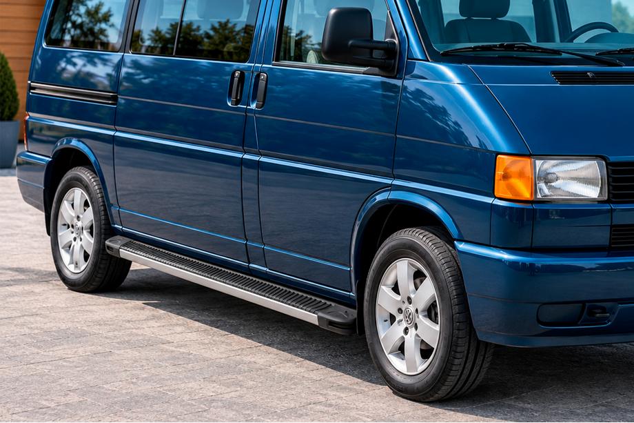 Volkswagen T4 Caravelle/Multivan 1990–2003 Maya side steps (2 stuks, aluminium) Image