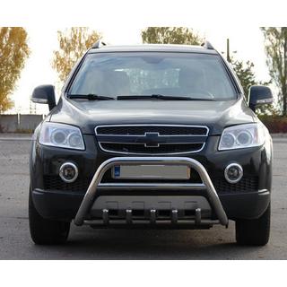 Voorste bullbar WT003 (RVS) Chevrolet Captiva 2006–2019 foto 3