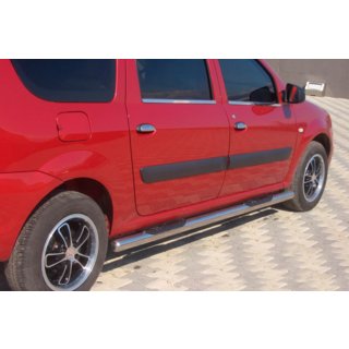 Sidebars (2 stuks, RVS) Dacia Logan MCV 2004–2014 foto 3
