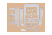 Mercedes Vito W638 1996–2003 Dashboardpanelen Meric (1999-2003) Carbonlook foto 7