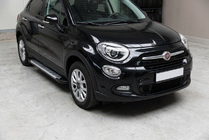 Fiat 500X 2014–2024 Line side steps (set van 2, aluminium) foto 1